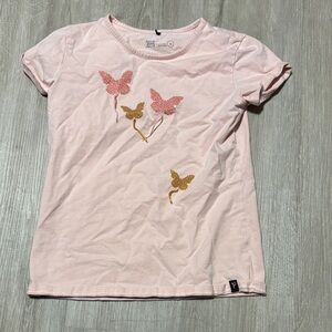 Deux par Deux Light Pink Butterfly Tee